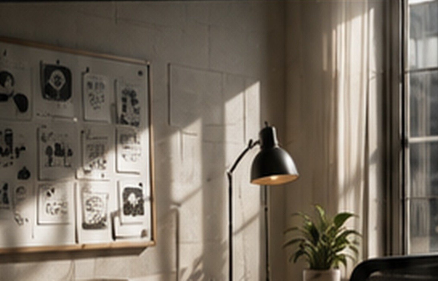 A monochrome independent publishing workspace
