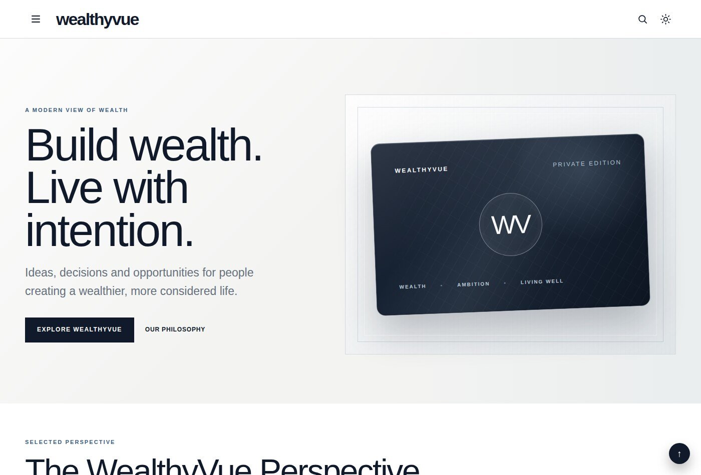 WealthyVue project image